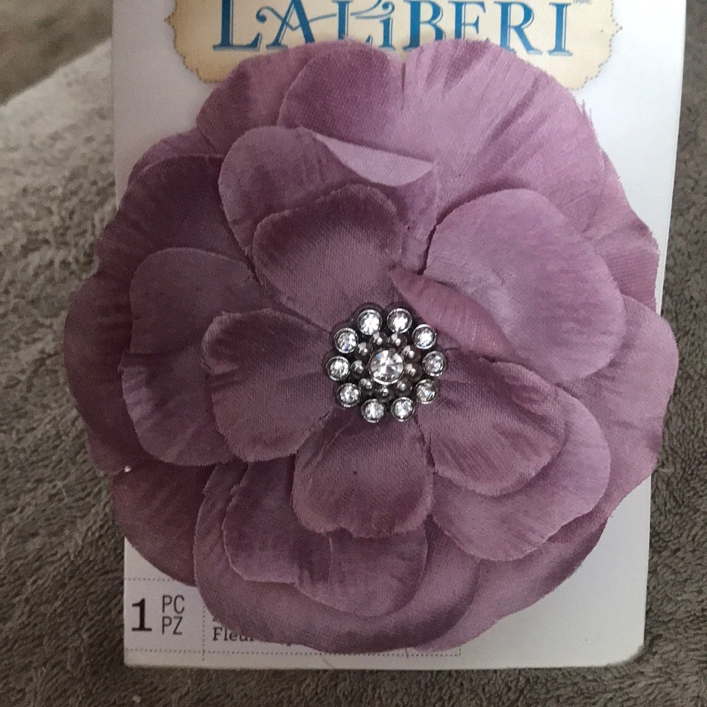 NWT Pin & Clip Purple Flower Lot of 3 - Picture 3 of 6